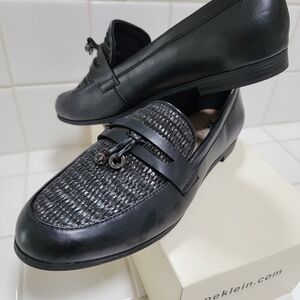 Calvin Klein Women's Black Textured Loafers